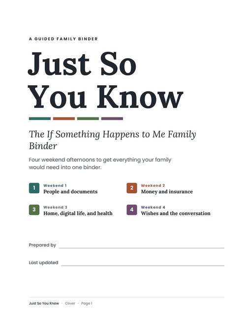 Just So You Know Binder [Digital]