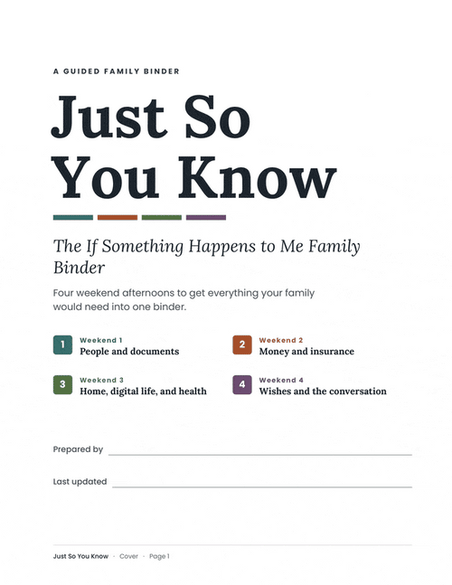 Just So You Know Binder [Digital]