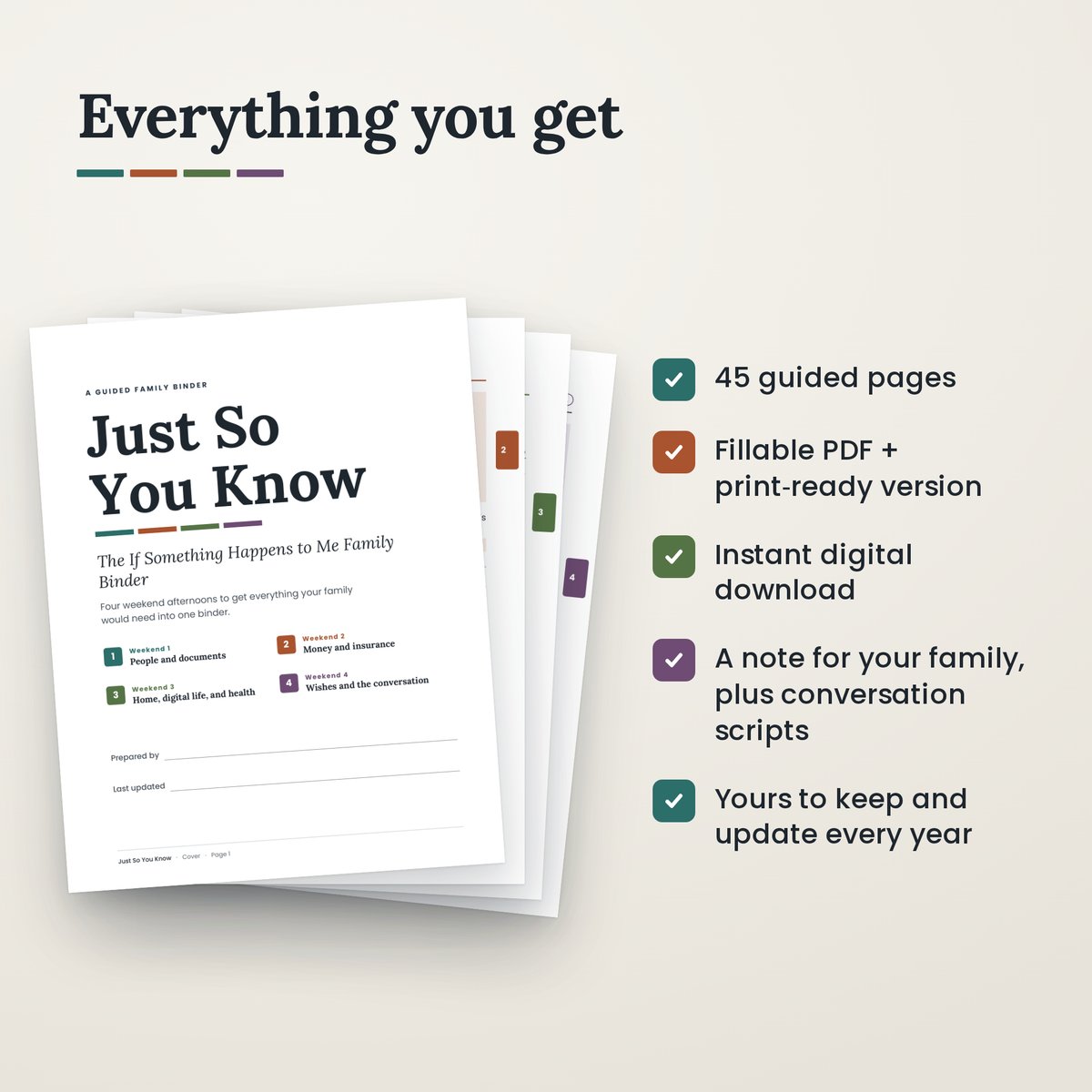 Just So You Know Binder [Digital Download]