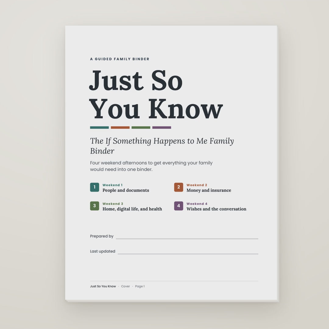 Just So You Know Binder [Digital Download]